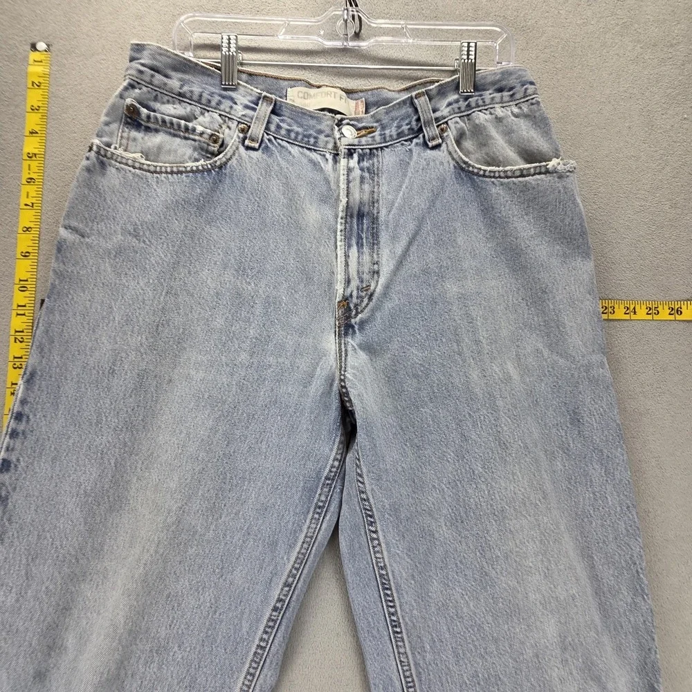 VTG Levis 560 Jeans Mens Blue Comfort Fit Relaxed Zip Fly Light Wash Fits 32x30